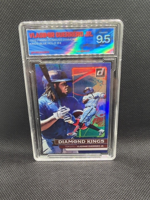 Vladimir Guerrero JR Custom Slab 9.5 PuregradedX Blue Holo Blue Jays
