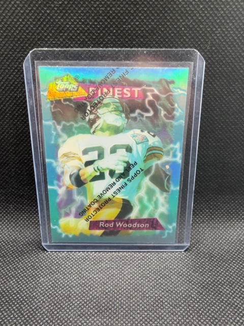 Rod Woodson Topps finest 1995 Refractor Steelers