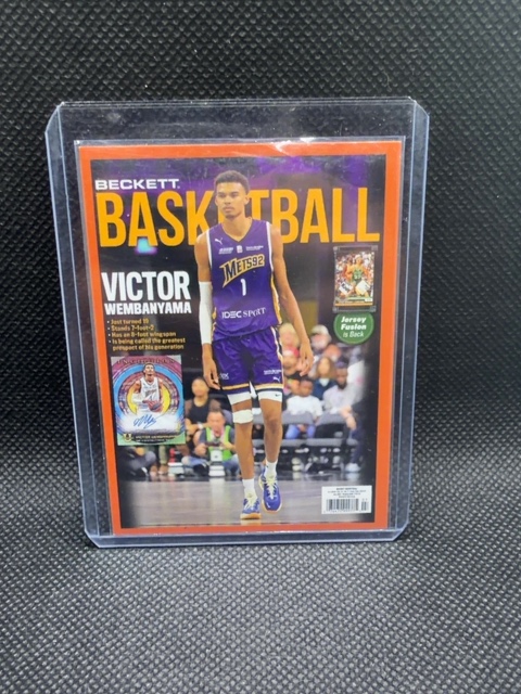 Victor Wembanyama Beckett Basketball D&A Custom Card Spurs 2023 Rookie Promo Card