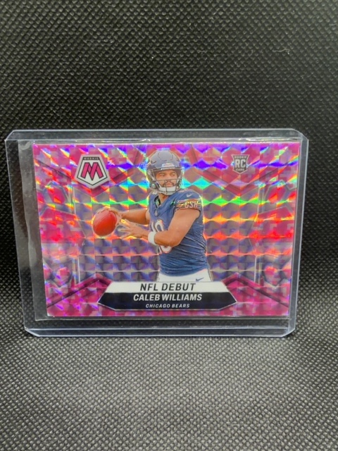 Caleb Williams Pink Mosaic Debut Rookie 2024 Bears