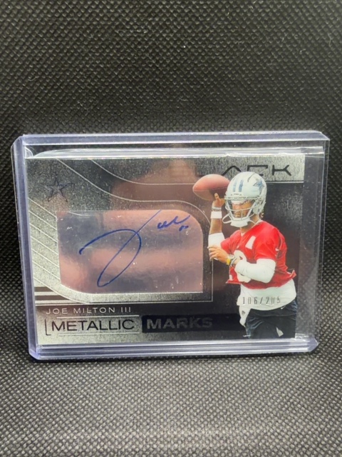Joe Milton Auto /205 Black Metallic Cowboys 2025 