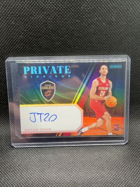 Jaylon Tyson Rookie Auto Cavs Private Signings 2024