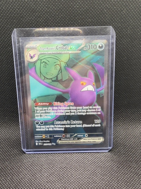 Crobat EX Full Art Team Rocket's 217/182 Pokemon