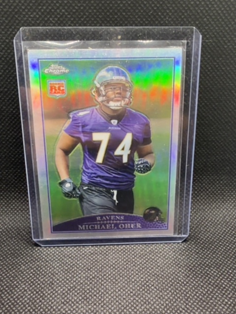 Michael Oher Refractor Rookie Topps Chrome 2009