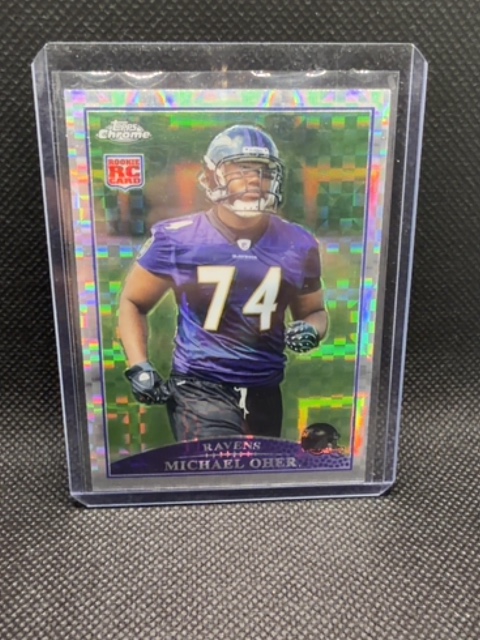 Michael Oher X-Fractor Rookie Topps Chrome 2009