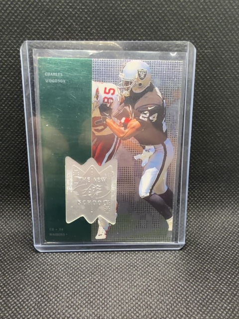 Charles Woodson Rookie /4000 The New School SP Raiders