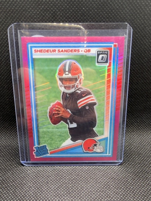 Shedeur Sanders Pink Optic Rated Rookie Browns 2025