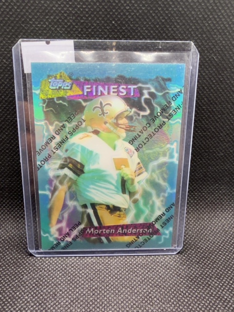 Morten Anderson Topps Refractor 1995 Saints Finest