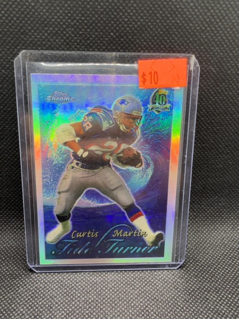 Curtis Martin 1996 Topps Chrome Refractor Patriots Tide Turner