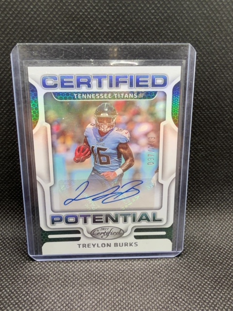 Treylon Burks Auto Certified /149 Titans Commanders 2023