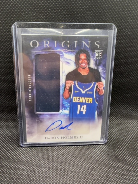 DaRon Holmes III RPA Rookie Patch Auto 2024 Nuggets
