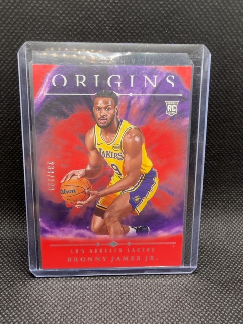 Bronny James Jr. Origins Rookie /299 Lakers 2024-25