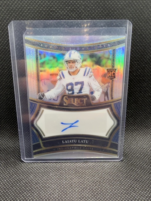Laiatu Latu Rookie Auto Select Silver /399 Colts 2024
